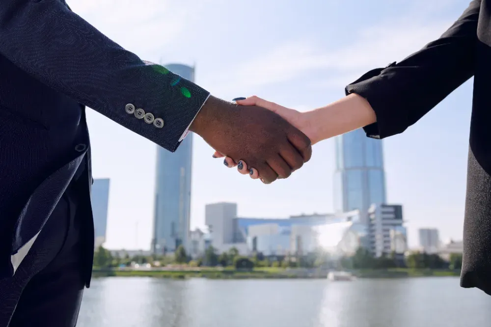 handshake between business partners