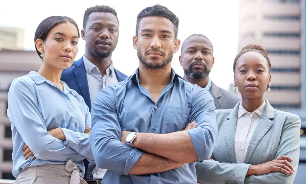 group of people standing outside